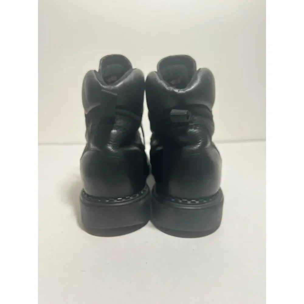 Red Wing Men's EUC Black Leather 923 Lace Up Work Boot Size 12 Electrical Hazard